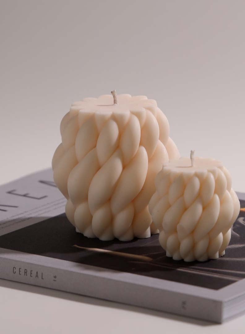 Inches Home 2 Twisted Wave Candles - Image 1