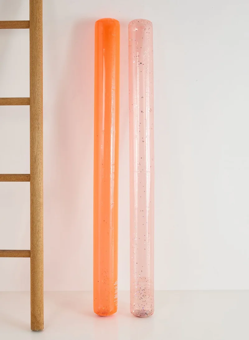 SUNNY LIFE Pool Noodle Neon Coral- Peachy Pink Set Of 2