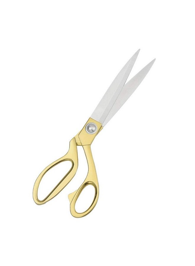 إيفر ماركت مقص خياط حاد من الفولاذ المقاوم للصدأ للملابس والخياطة وقطع الأقمشة والحرف اليدوية ومقص مطبخ قابل للتعديل، ذهبي (9.5 بوصة) - Image 1