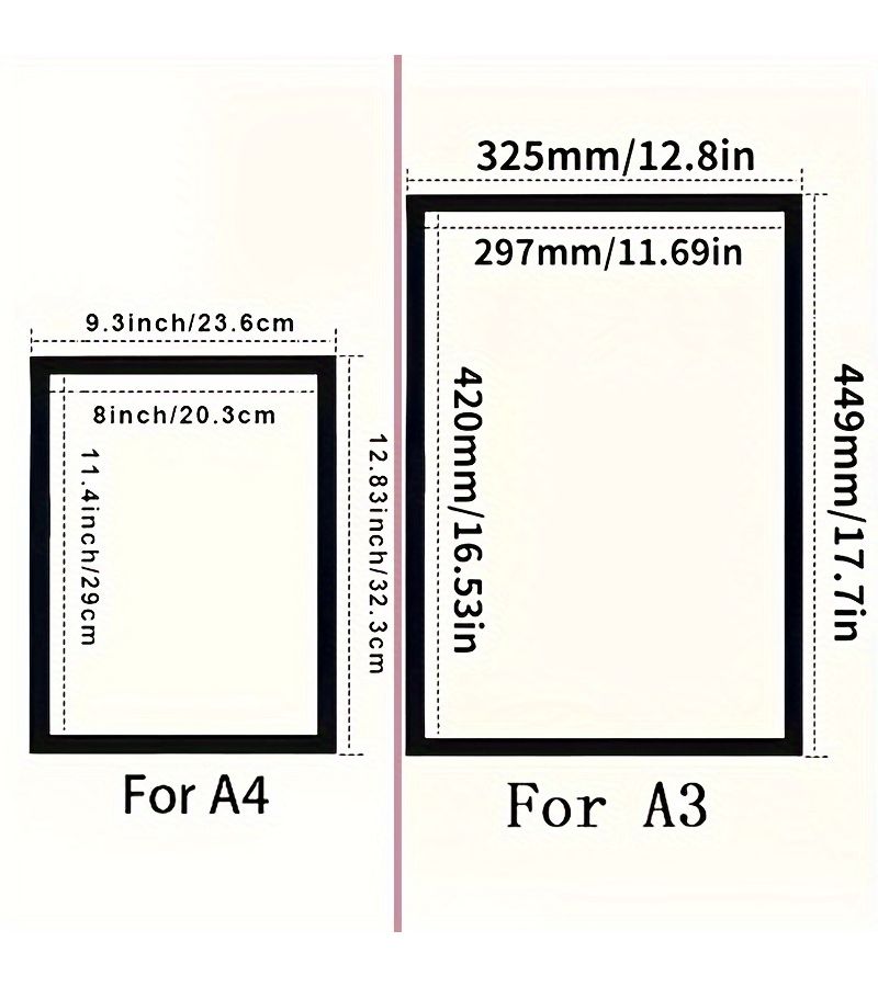 13pcs A3 Black Photo Frame Set Magnetic Wall Hanging Front Opening Waterproof Plastic Frames For Home Office Decor - Image 4
