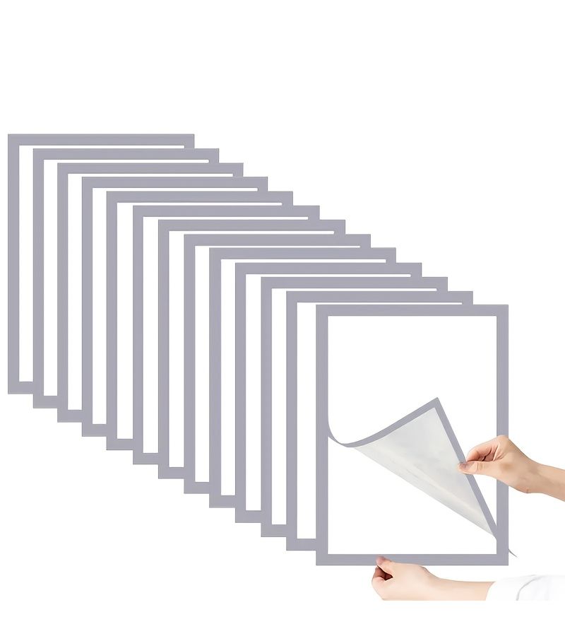 13pcs A3 Black Photo Frame Set Magnetic Wall Hanging Front Opening Waterproof Plastic Frames For Home Office Decor - Image 5
