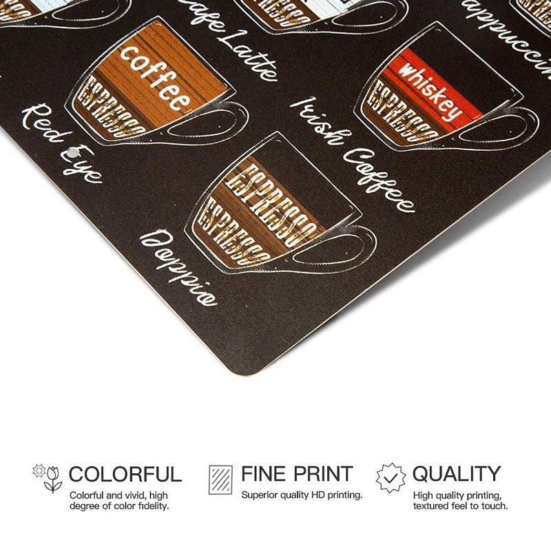 Putuo Decor Putuo Vintage Coffee Menu Wall Decor, 12 x 8 Inches Aluminum Metal Sign for Bar, Restaurants, Cafes, Pubs, Office, Kitchen, Home Coffee Station - Image 3