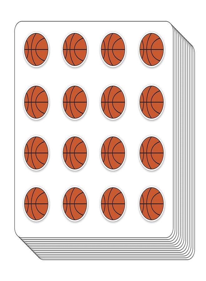 GUVSPTI Basketball Ball Sport Planner Stickers, 0.5in Monthly Scrapbooking Kids DIY Arts Crafting 208-Pack - Image 1