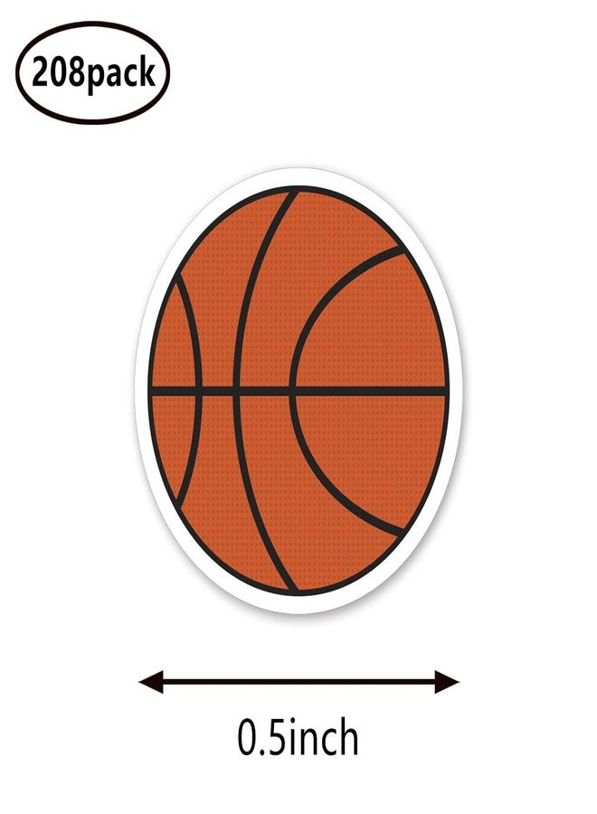 GUVSPTI Basketball Ball Sport Planner Stickers, 0.5in Monthly Scrapbooking Kids DIY Arts Crafting 208-Pack - Image 2