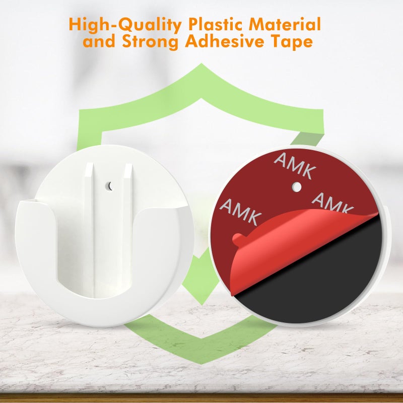 ALERTCAM 2 Pack Adhesive Wall Mount for Indoor Cam(1st Gen and 2nd Gen), Two Ways Easy Installation with Strong Tape and Screws, No Drilling, No Screws, Convenient and Practical Mount by ALERTCAM - Image 4