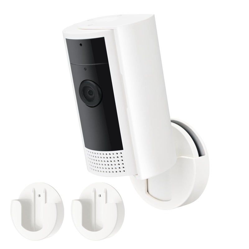 ALERTCAM 2 Pack Adhesive Wall Mount for Indoor Cam(1st Gen and 2nd Gen), Two Ways Easy Installation with Strong Tape and Screws, No Drilling, No Screws, Convenient and Practical Mount by ALERTCAM - Image 1