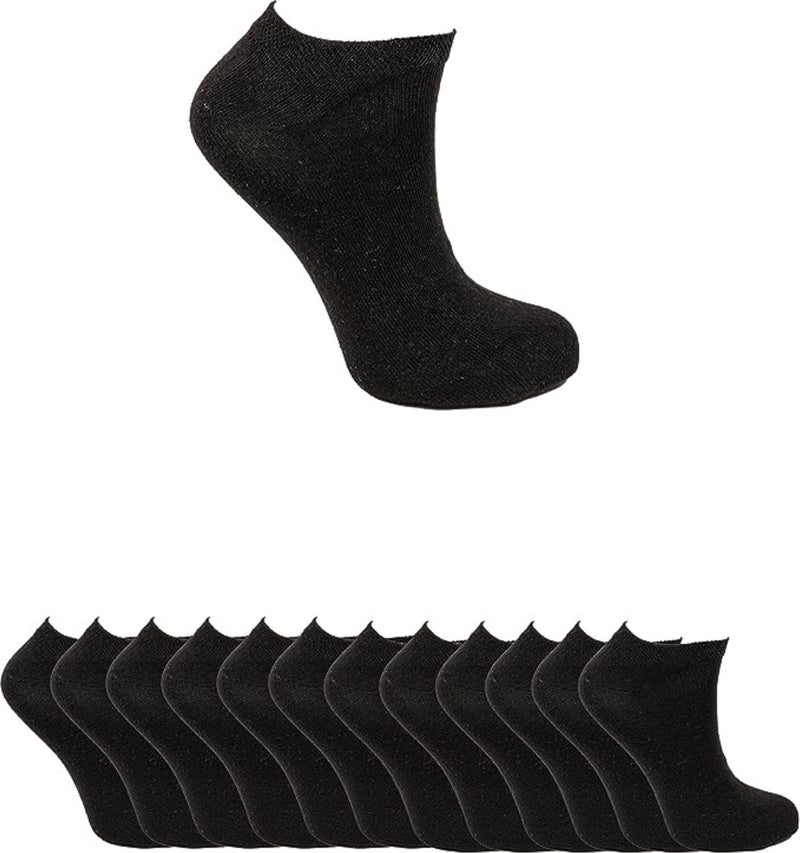 Ozzy Socks 12 Pairs Women's Cotton Booties  - Image 2