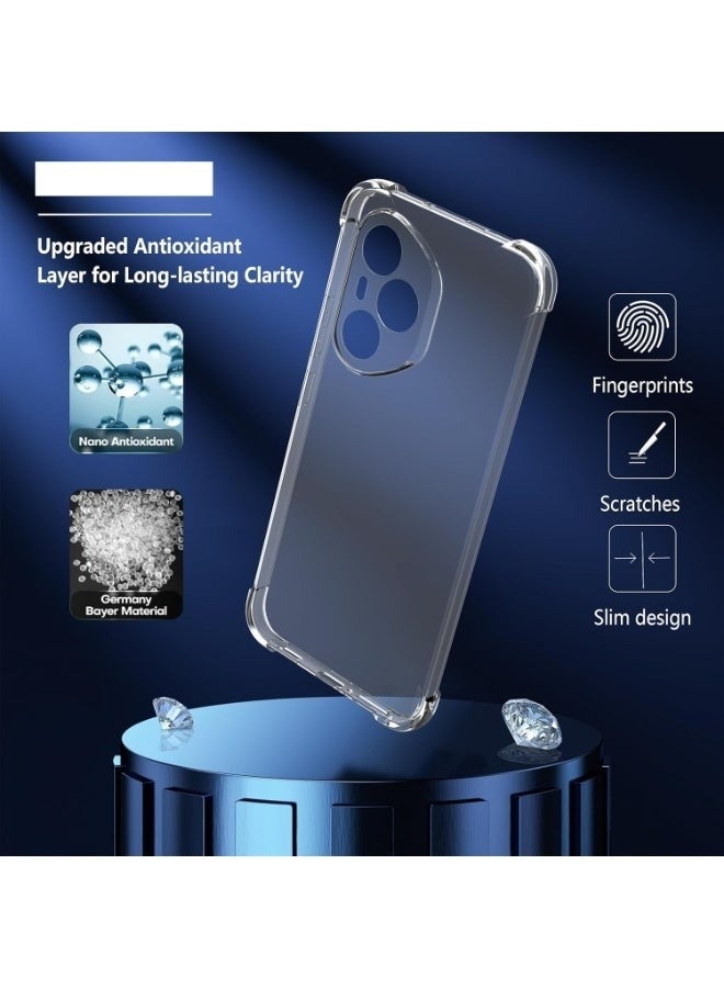جراب شفاف من مادة TPU لهاتف Honor 400 Pro، غطاء حماية مقاوم للصدمات بأربع زوايا، شفاف - Image 3