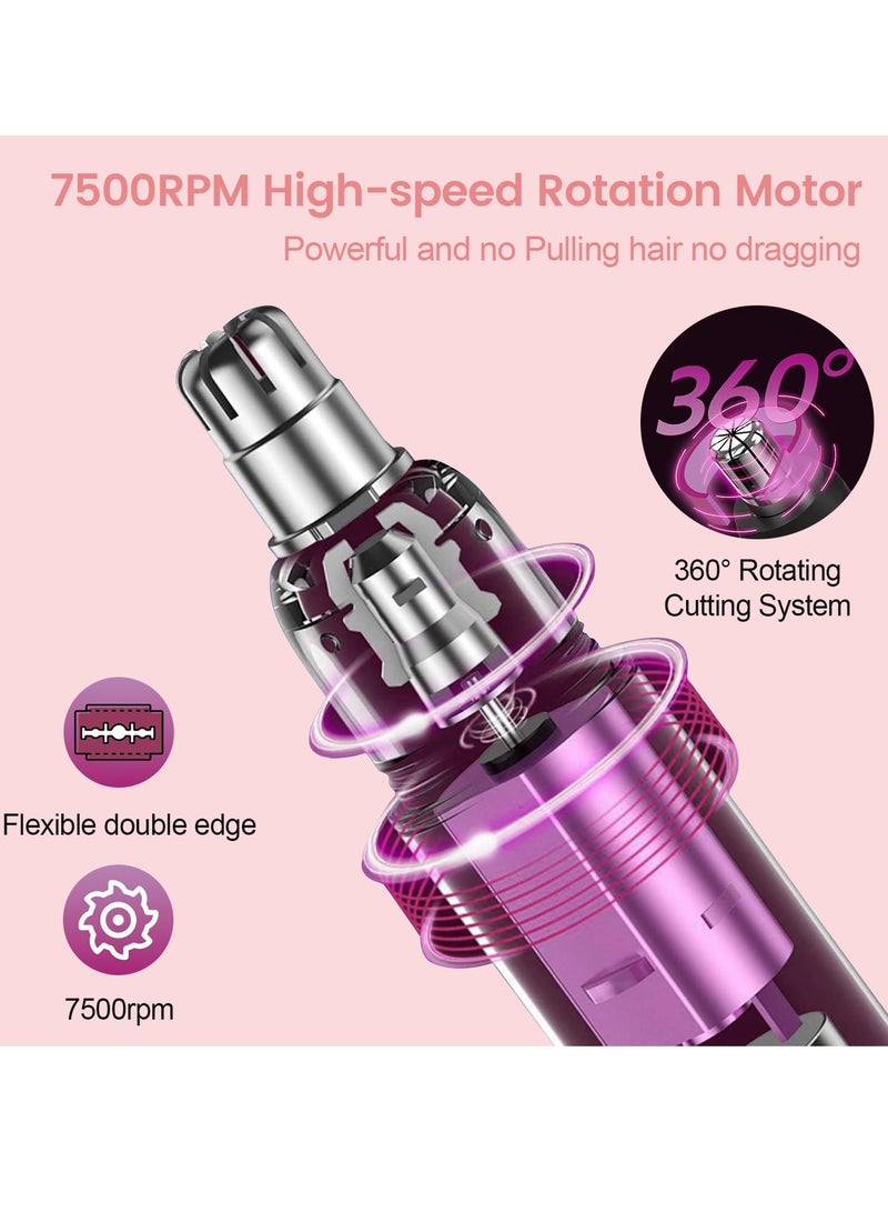 Eesyy 5-in-1 Shaver for Women, USB Rechargeable & Painless Hair Remover, Suitable for Wet and Dry Use, Bikini Trimmer and Epilator for Face, Arms, Legs, Underarms, Nose and Eyebrows - Image 2