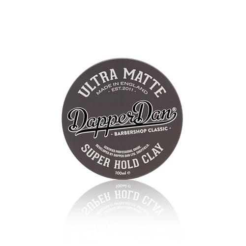 Dapper Dan Ultra Matte Hair Clay, Super Hold, Long Lasting Clay with Immediate Grip, Easy Application Hair Styling Clay For Men, Gently Fragranced, 1 x 100ml - Image 1