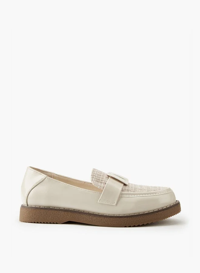 Flora Bella Buckle Accent Slip-On Loafers