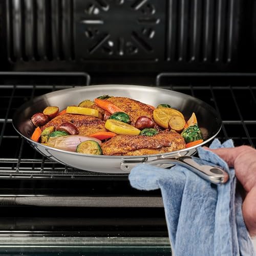 Regalo Stainless Steel Triply Dishwasher Safe Fry Pan/Cookware (20cm-1ltr) - Image 5