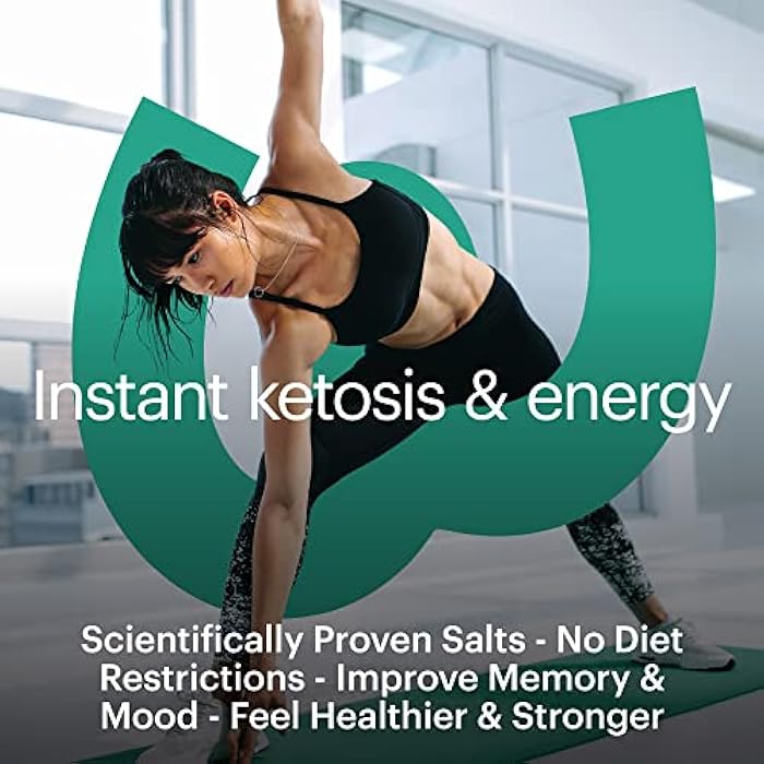 Wellthy Keto Power with BHB Salts for Instant Ketosis and Energy, Natural Strawberry Kiwi Flavor, 10.58 oz - Image 2