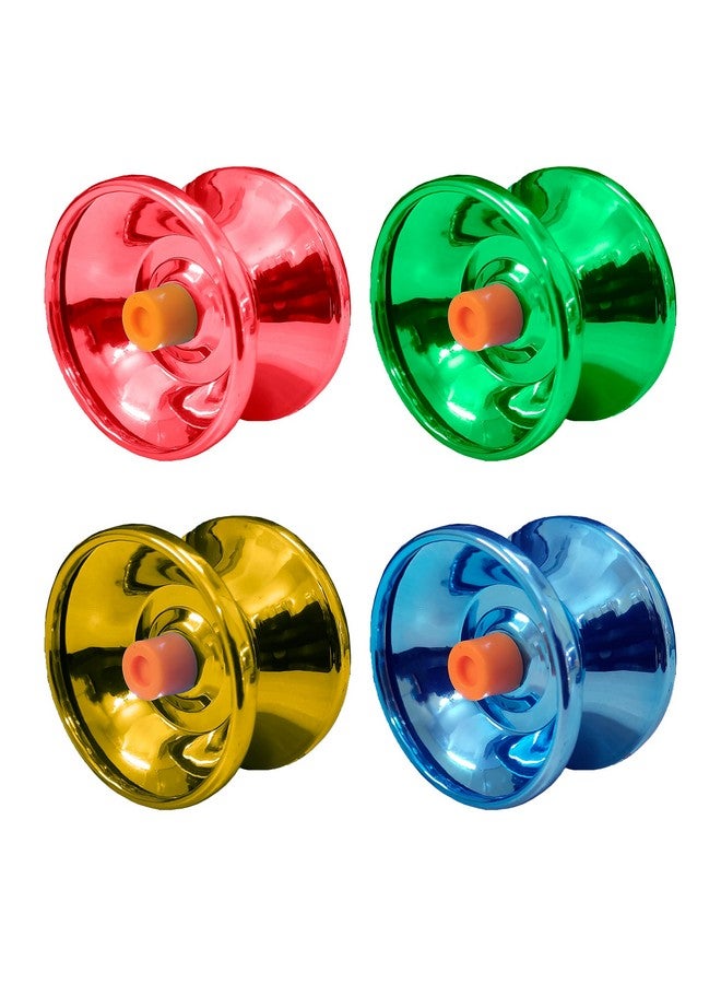 VGRASSP Metallic YoYo Spinner Toy for Kids | Made of Fine Quality High Gloss Metal | with Approx. 1 m Long String | Diameter 5.5 X Height 3.5 CM | - Color As Per Stock (Pack of 1) - Image 2