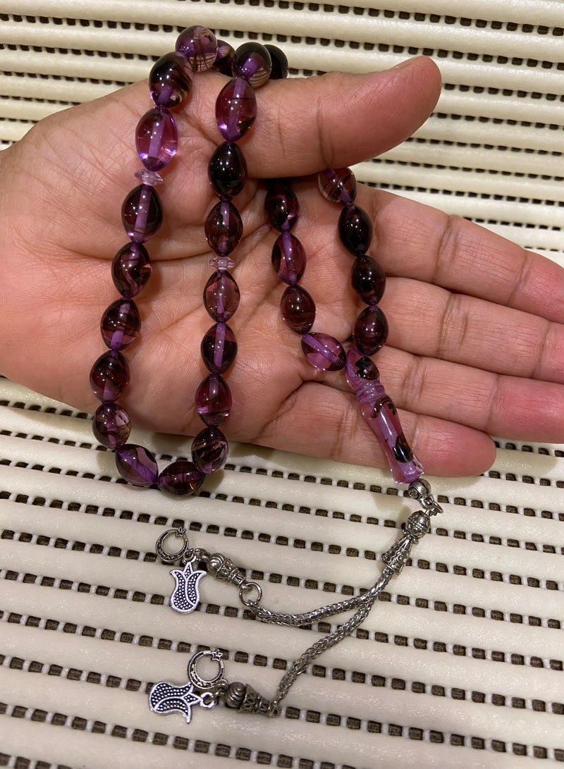 Faturan Prayer Beads For Men 33 Beads Size 9mm x 12.5mm - Image 3