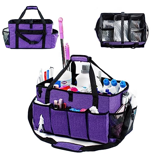 FRECOLSH XL Professional Cleaning Caddy for Cleaning Suppliers, 17" Wearable Cleaing Bag for Housekeepers, Cleaning Organizer, Detailing Bag - Image 1