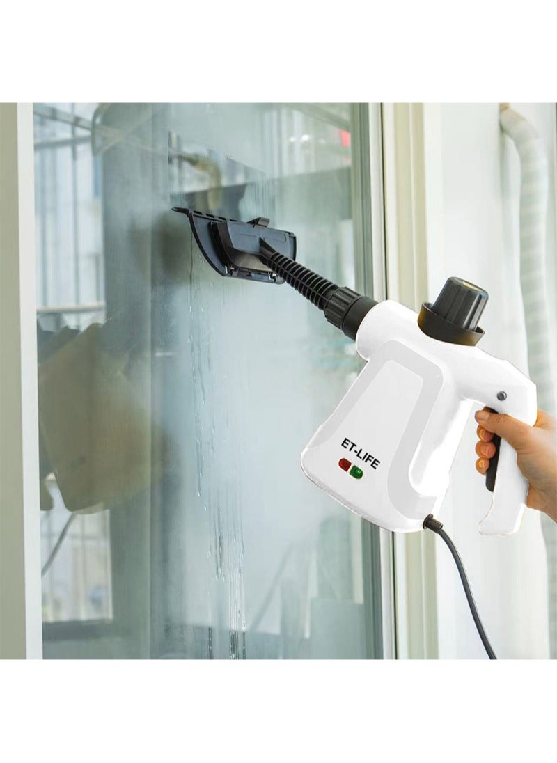 Handheld Steam Cleaner, 1000W Steamer for Cleaning, Multipurpose Portable Steam Cleaners for Home Use with Safety Lock and 9 Accessory Kit to Remove Grime, Grease and More, Save Time and Effort