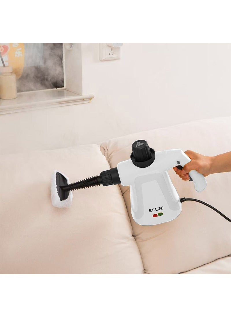 Handheld Steam Cleaner, 1000W Steamer for Cleaning, Multipurpose Portable Steam Cleaners for Home Use with Safety Lock and 9 Accessory Kit to Remove Grime, Grease and More, Save Time and Effort
