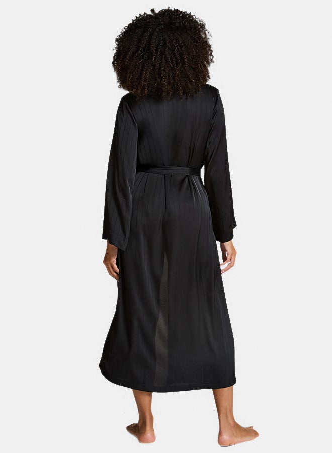 hunkemoller Satin Pinstripe Kimono - Image 3