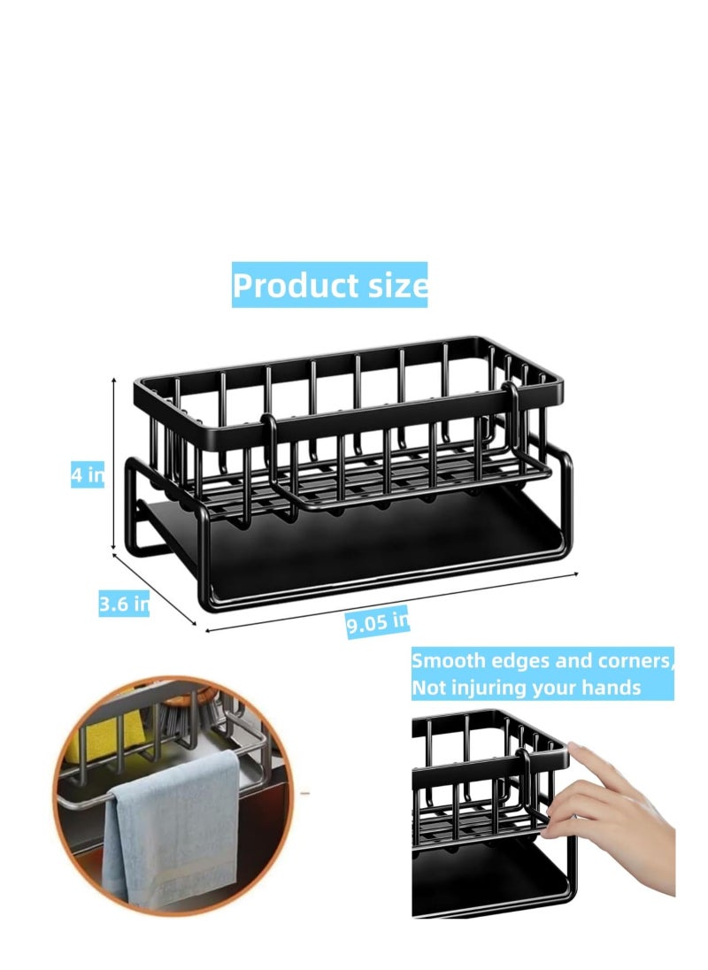 ARCOON - Sponge Holder for Kitchen Sink – Rustproof 304 Stainless Steel Sink Caddy, Detachable Dishcloth Rack, Auto Drainage, Organizer for Kitchen & Bathroom Storage - Image 1