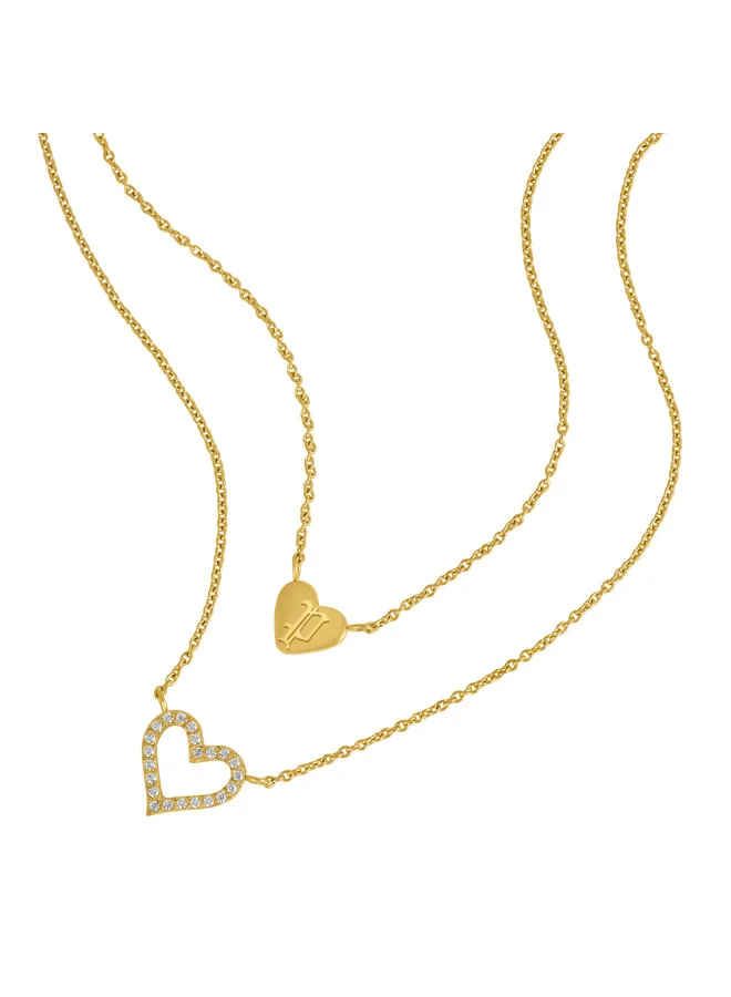 بوليس Heartbound Stainless Steel Pendant Necklace for Women