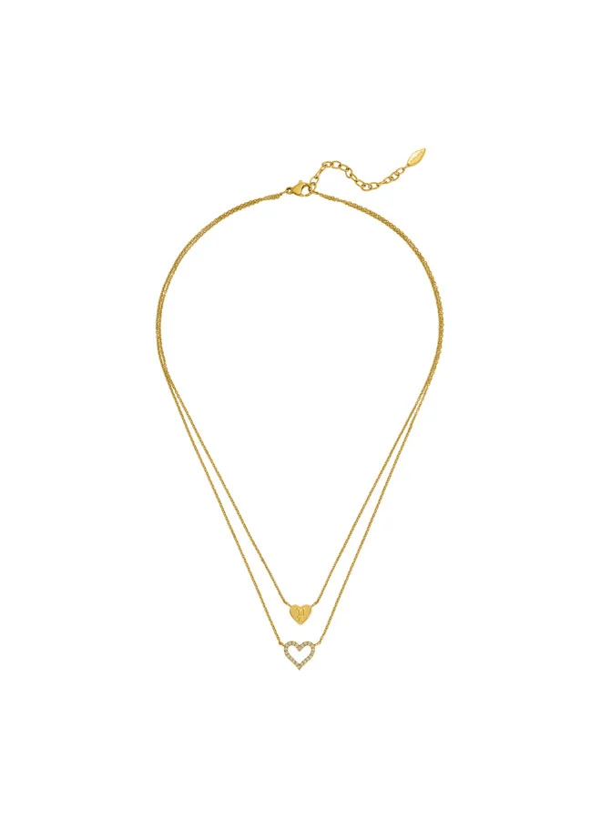 بوليس Heartbound Stainless Steel Pendant Necklace for Women