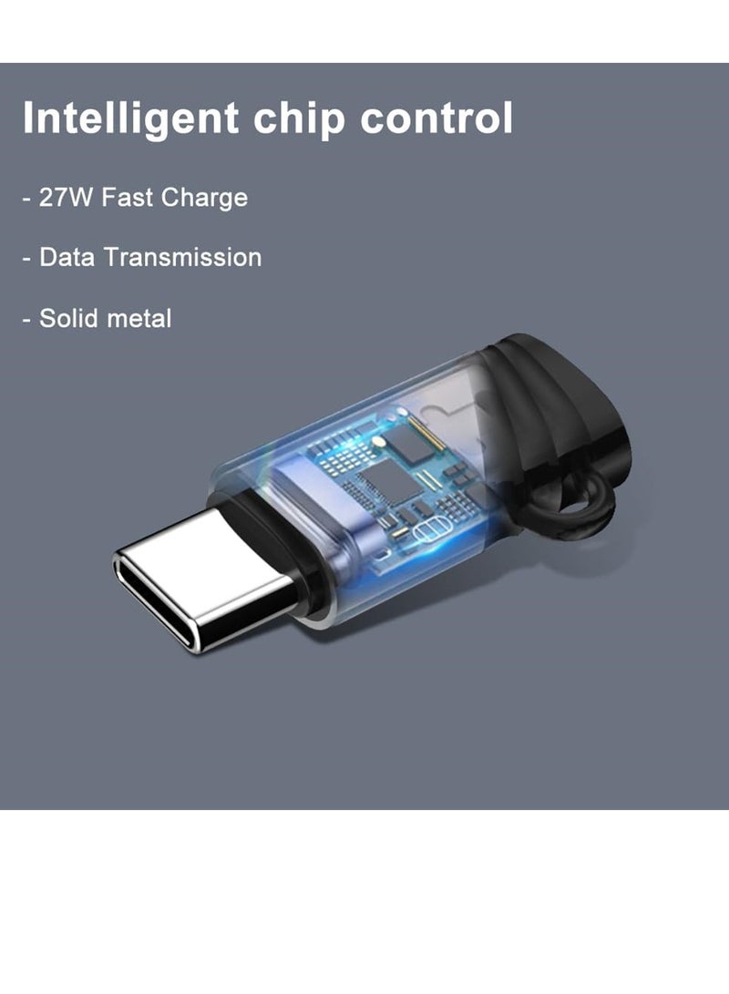 SYOSI 2 Pack Lightning Female to USB C Male Adapter Fast Charge Lightning Female to USB Type-C Male Adapter Durable Compact Universal Compatibility for iPhone 15/ 15 Pro/ 15 Pro Max/ 15 Plus - Image 4