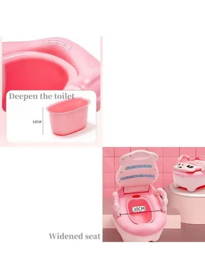 Portable Baby Potty Training Toilet Seat Car Potty Child Pot Training Girls Boy Potty Chair Toilet with Handles, Toddler Kids Potty Chair with High Back Support Removable Potty Pot - Image 4