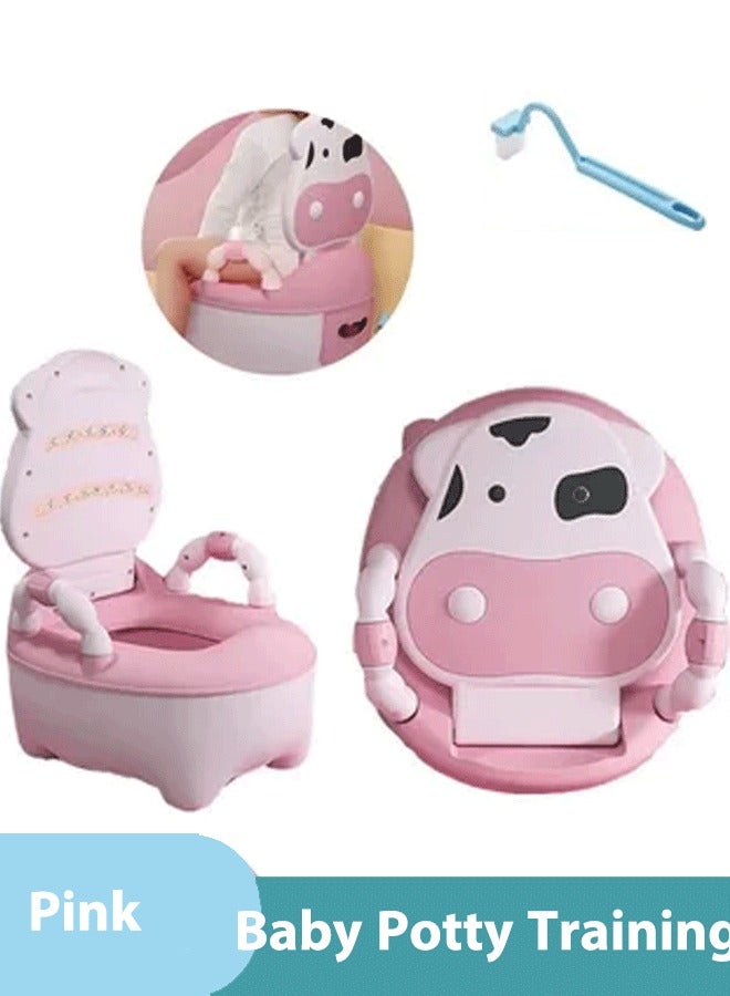 Portable Baby Potty Training Toilet Seat Car Potty Child Pot Training Girls Boy Potty Chair Toilet with Handles, Toddler Kids Potty Chair with High Back Support Removable Potty Pot - Image 1