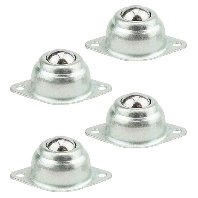 TOVOT 4PCS 5/8" Steel Ball Bearing Flange Mounted Transfer Bearing CY-15A Roller Balls Bearing Rollers Two Hole Mounted Load 44lbs - Image 3