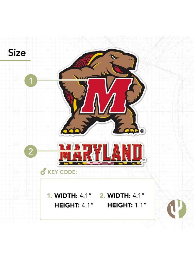 University Of Maryland Terrapins Umd Terps Sticker Vinyl Decal Laptop Water Bottle Car Scrapbook (4 Inch Set V1) - pzsku/Z03132E1430702A8FB936Z/45/_/1697273154/236a117d-0a2d-4b30-8598-f6879d6c3109