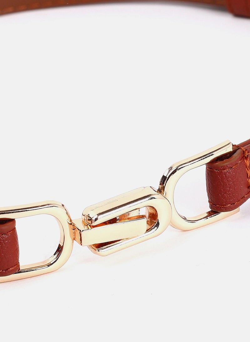 Haute Sauce Brown Textured Belt - Image 3