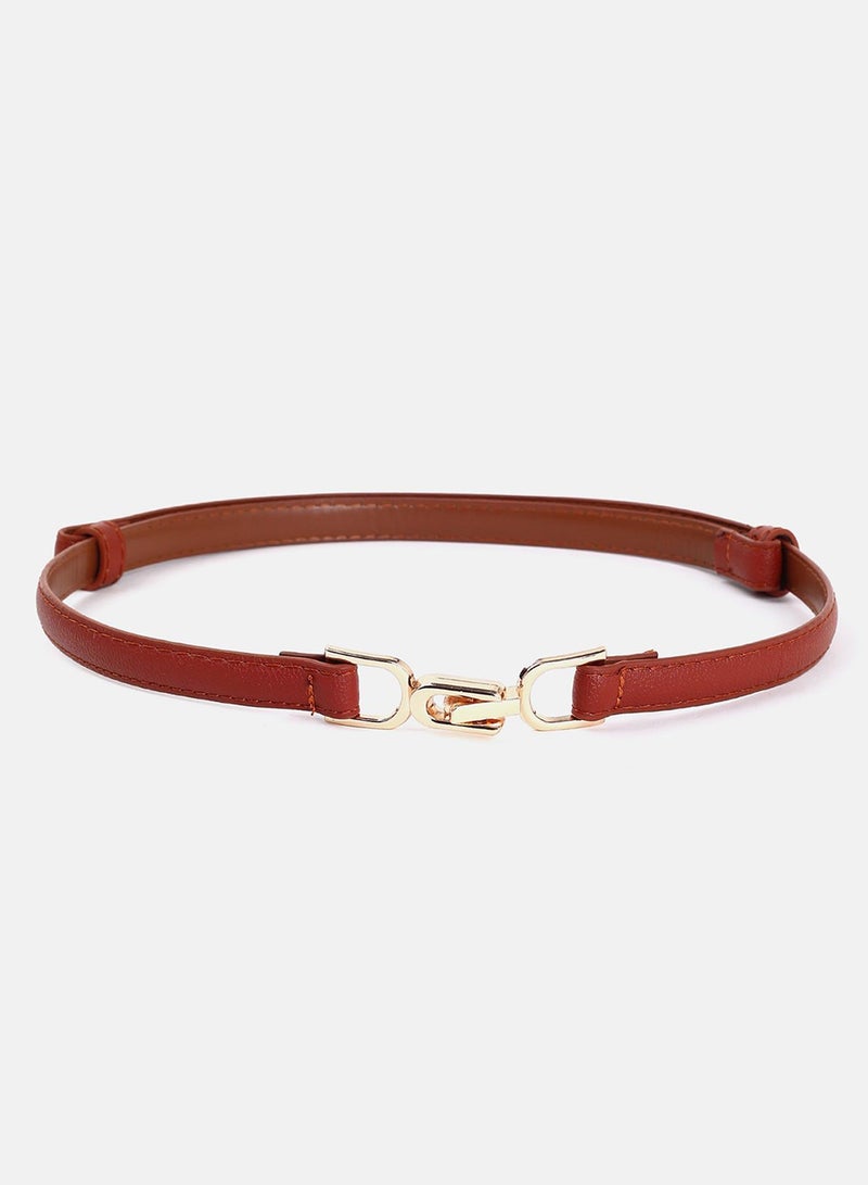 Haute Sauce Brown Textured Belt - Image 4