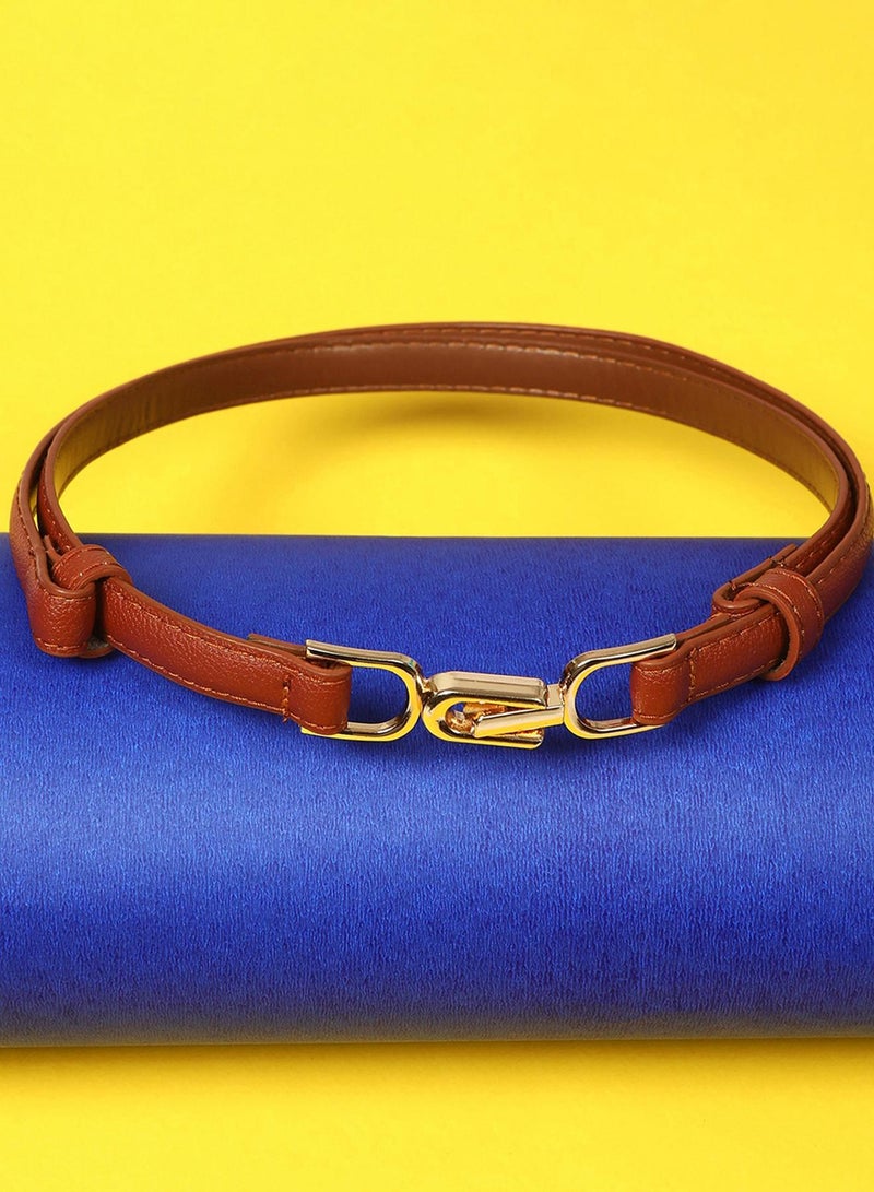 Haute Sauce Brown Textured Belt - Image 1