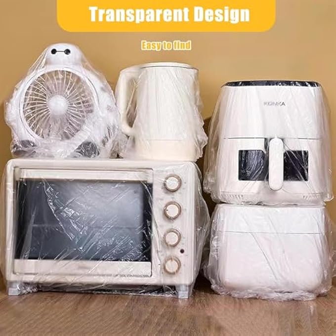 LEVGLAKE 30Pcs Appliance Dust CoversKitchen Disposable Dust Cover Thickened Elastic Dust Cover Protective Cover For Air Fryer Pressure Cooker Blender Coffee Maker Slow CookerComputer90 X 110Cm - Image 5