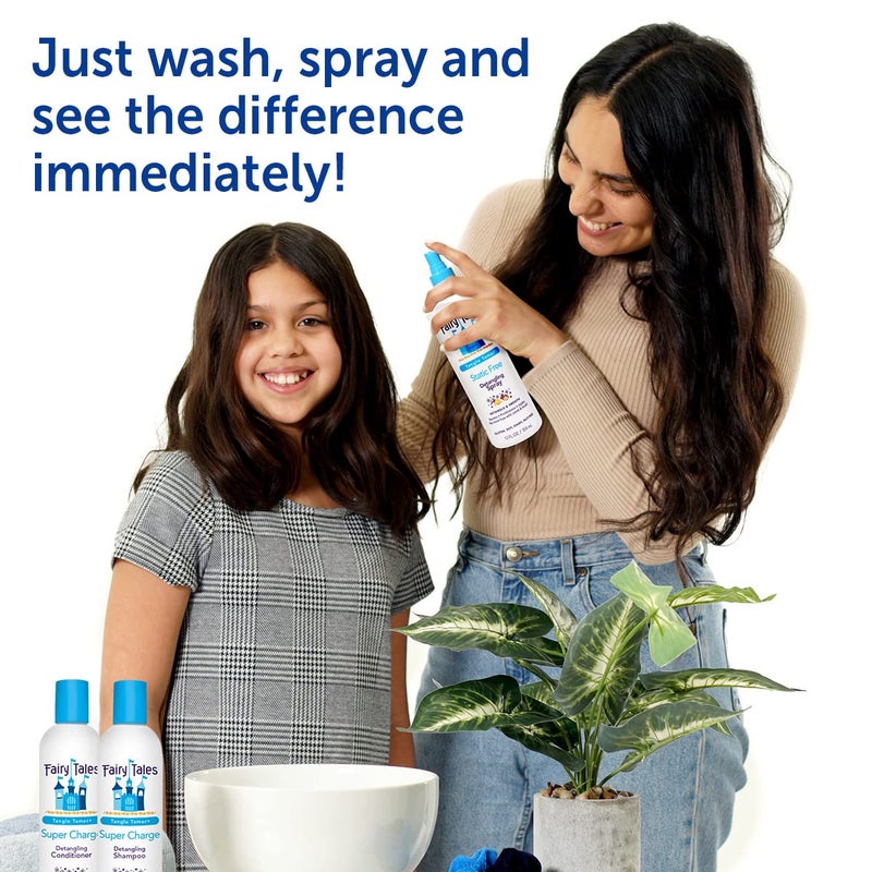 Fairy Tales Tangle Tamer Static Free Detangling Spray - Detangler Spray for Kids - Paraben Free, Sulfate Free, Gluten Free, Nut Free - 12 oz - Image 3
