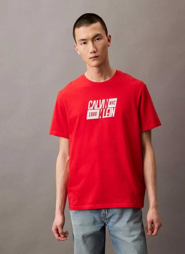 كالفن كلاين جينز Logo Crew Neck T-Shirt