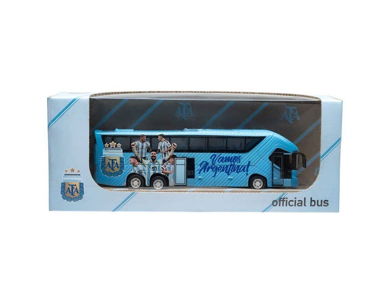 Sockers Argentina National Team Official Tour Bus Toy (1:50, Light Blue) - Image 1