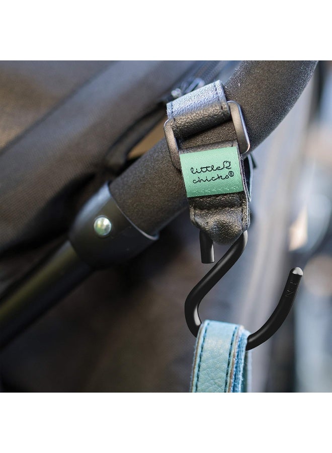 Little Chicks Baby Stroller Organizer Hook Clip for Purse and Bags - 2 Pack - Model CK096 - Image 4