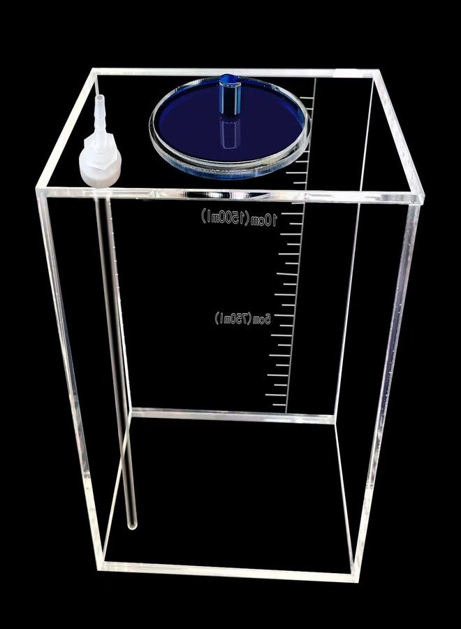 Saricho Acryli Made dosing Container, Liquid srorage Bucket, Aquarium Air Pump Accessories，dosing Pump Liquid containers,Reservoir (2.5L/0.66gal Blue lid) - Image 5