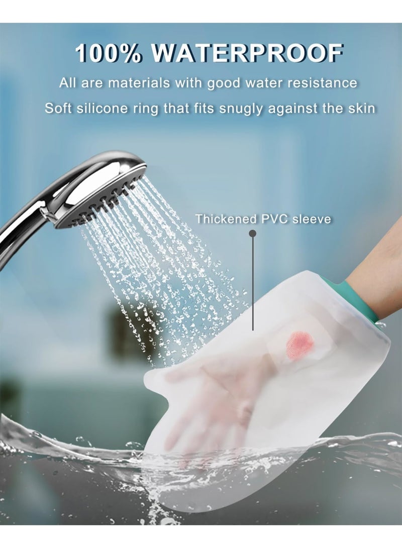 Barakah Waterproof Hand Cast Cover for Shower, Soft Comfortable Hand Cast Protector for Wrist and Fingers, Reusable Silicone Cast Bag for Adult Injury, Bandage, Post-Surgery, Swimming and Bathing - Image 2