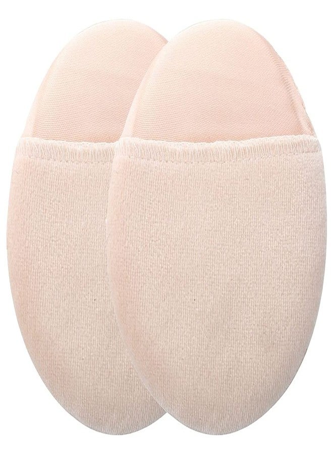 Ghelonadi Round cotton powder puff makeup foundation sponge brush for men and women cosmetic tools (pack of 2) - Image 2