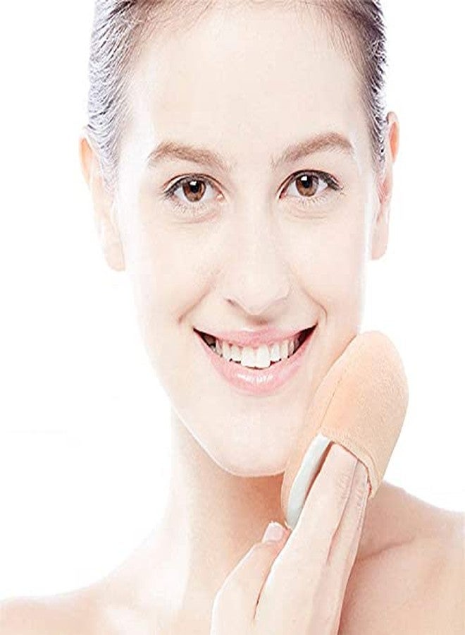 Ghelonadi Round cotton powder puff makeup foundation sponge brush for men and women cosmetic tools (pack of 2) - Image 3