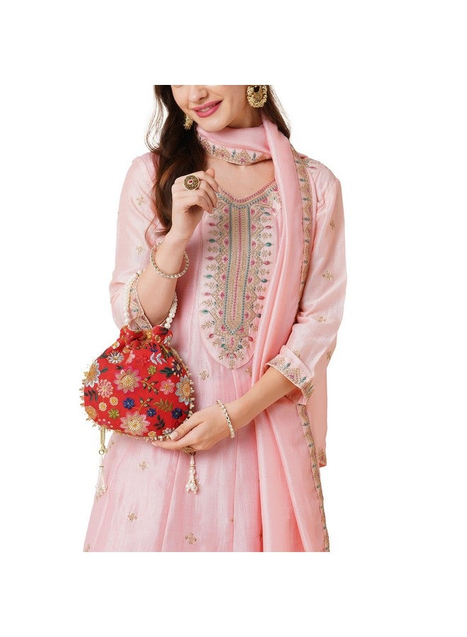 Lavie Women's Jiya Floral Embriodered Potli | Ladies Purse Handbag - Image 2