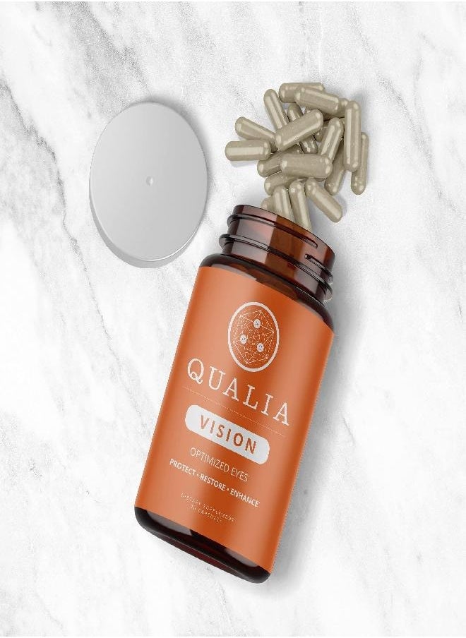 NEUROHACKER COLLECTIVE - Qualia Vision Eye Vitamin Supplement -10+ Clinically Researched Ingredients Including Lutein, Zeaxanthin, Bilberry, Goji, Amla Fruit -1x-Daily, Vegan, Non-GMO, Gluten-Free 20 count - Image 1