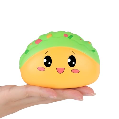 Anboor Squishies Taco Slow Rising Squishys Toy for Kids Soft Mexico Tacos Scented Stress Relief Realistic Food Cute Squeeze Squish Toy - Image 1