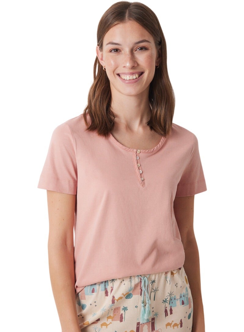 women'secret Short Sleeve Pajamas T-shirt - Image 1