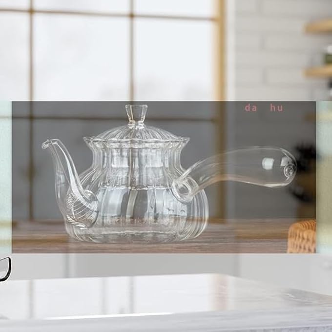 Piccasio Glass Teapot With Stainless Steel Infuser  LidTea Kettle Stovetop Safe Blooming Tea Clear KettleTea Maker For Hot Tea Iced Tea Cold Brew Tea Coffee Pot Ideal For Home Office  Hote - Image 1