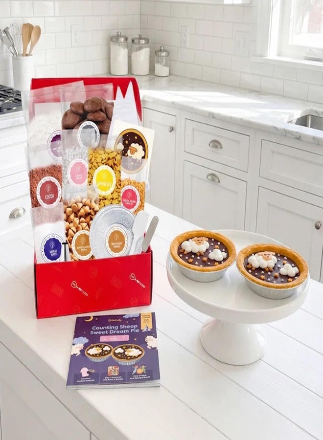 Baketivity Counting Sheep Sweet Dream Pie Kids Baking Kit - Chocolate Dessert Baking Set, Steam Cooking Activity For Kids, Cookie Mix Style, Kosher, Makes Two Mini Pies - Image 5