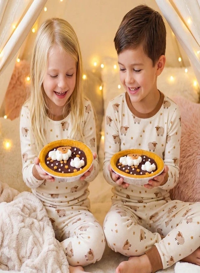 Baketivity Counting Sheep Sweet Dream Pie Kids Baking Kit - Chocolate Dessert Baking Set, Steam Cooking Activity For Kids, Cookie Mix Style, Kosher, Makes Two Mini Pies - Image 2